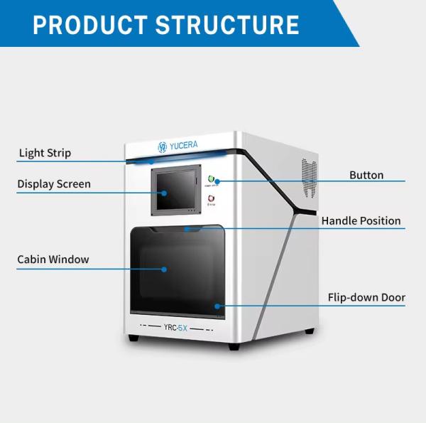 Máquina de moagem dentária Yucera 5 eixos Zirconia Cad Cam System YRC-5X