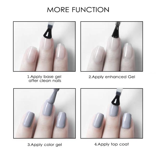 1kg Transparent Increase Nails Thickness Enhanced Gel Nail Polish