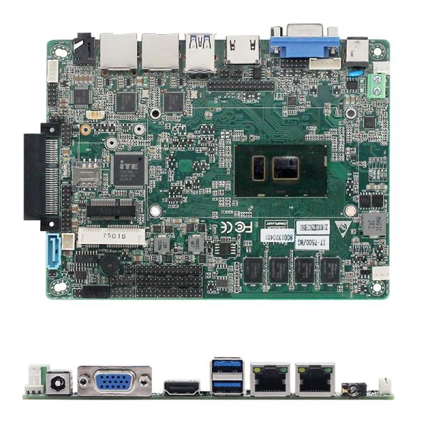 Skylake-U I3-6100U 3.5 And 4 Inch Motherboard Onboard DDR4 Dual ethernet port