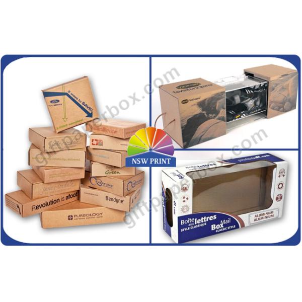 Caja acanalada del anuncio publicitario del papel de Kraft para los juguetes que embalan, cajas del empaquetado al por menor