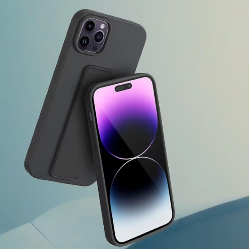 For Silicone Kickstand Hand Strap Case for 15 Vertical/Horizontal Stand Flexible Soft Liquid Silicone Plain Design