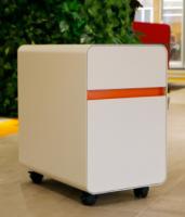 Office Equipment Steel Storage Cabinets 3 Drawer Metal Mobile Pedestal With Wheels