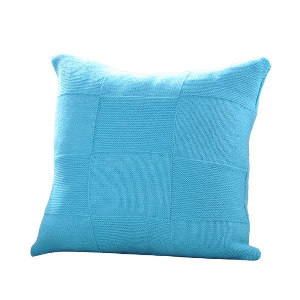 Polyester Knitted Cushion And Pillow Crochet Textured 18x18 Cushion Throw Pillow