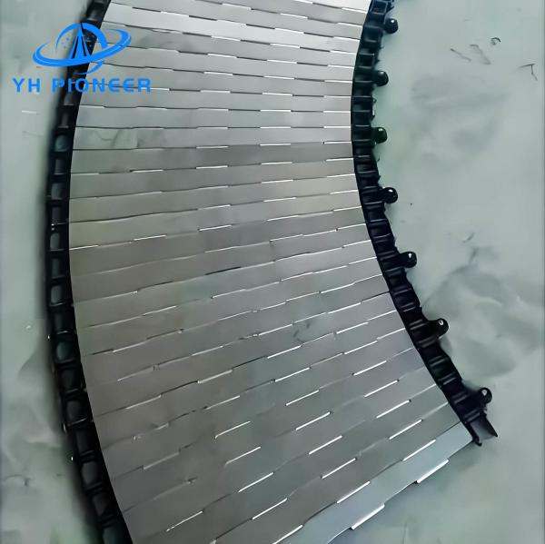 Aço inoxidável Chain Plate Turn Conveyor para configurações de produção otimizadas