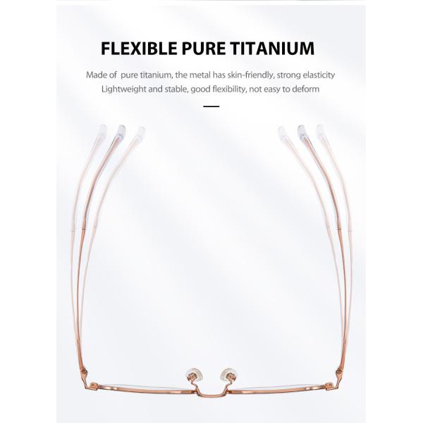 Свет круглых титановых очков рамки унисекс анти- радиационный анти- голубой