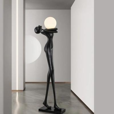 Home Creative Design Humanoid Art Sculpture Floor Light Hotel Lobby Living Room Large Decor Standing Floor Lamps