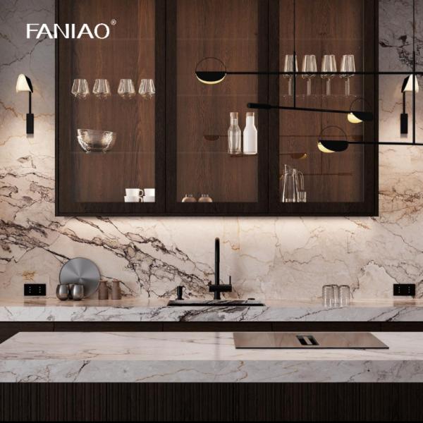 Smart Modern Style Customize Cabinet Melamine Kitchen Cabinet For Villa Project