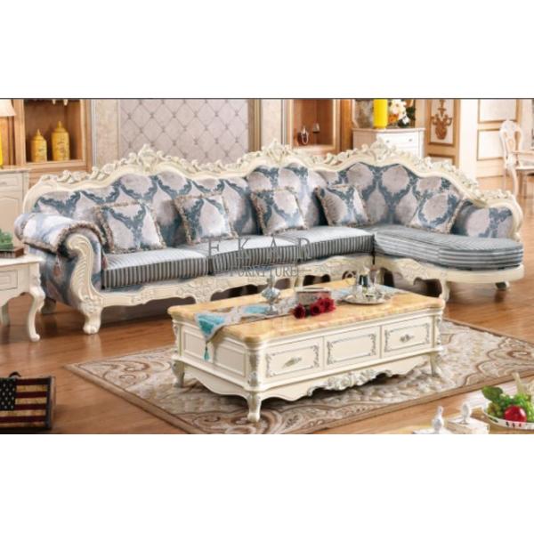 Hot sale latest design large fabric corner sofa
