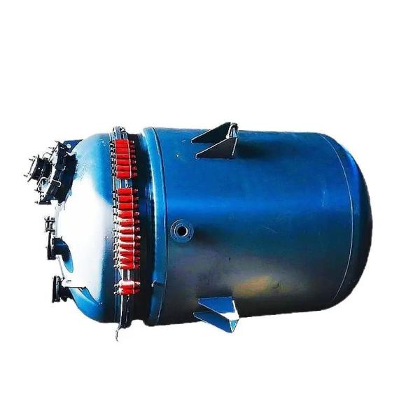 Закрытый стеклянный обшитый реактор вертикально покрывает область небольшой теплостойкости и износостойкости