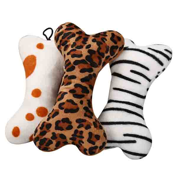 Изготовленные на заказ прочные игрушки собаки плюша косточки Coloful с Squeakers