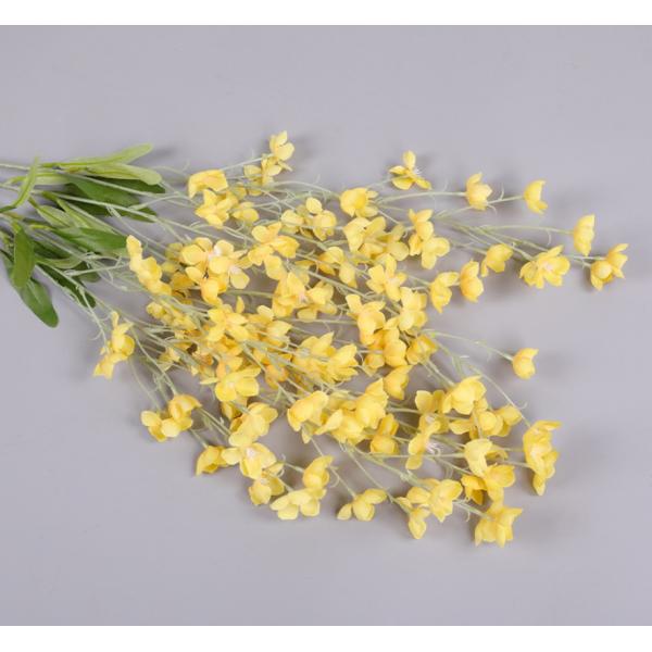 Decorative Vivid Artificial Campanula Branch Plastic Fabric For Wedding Stage