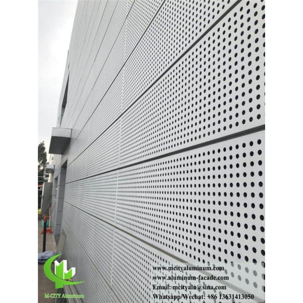Système de façades en feuille perforée d'aluminium architecturale revêtement super durable PVDF