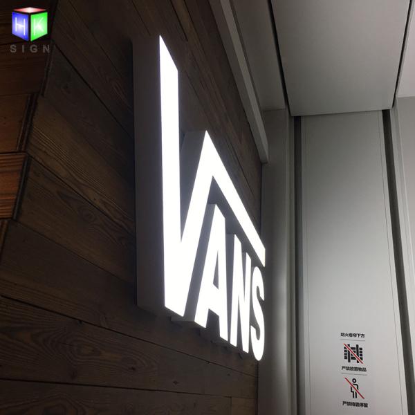 3D Acrylic Led Channel Letters Sign Wall Mounted Advertising For Shop Front Name Display