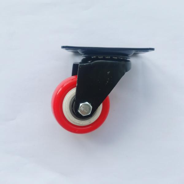 M 1.5 Inch 40MM 30KG Bearing Thread Stem And Brake Castor PVC Hardware Tool Caster Wheels
