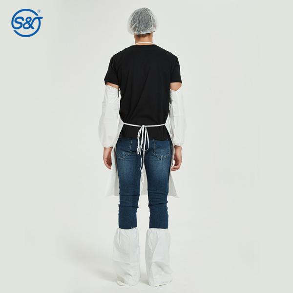 S&J Disposable kitchen HDPE/LDPE apron Customized disposable plastic aprons PE Apron Disposable Waterproof