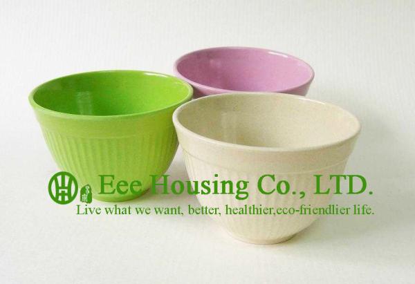 Eco-friendly Bamboo Fiber Tableware, Bowl with Lines,5,6,7,8
