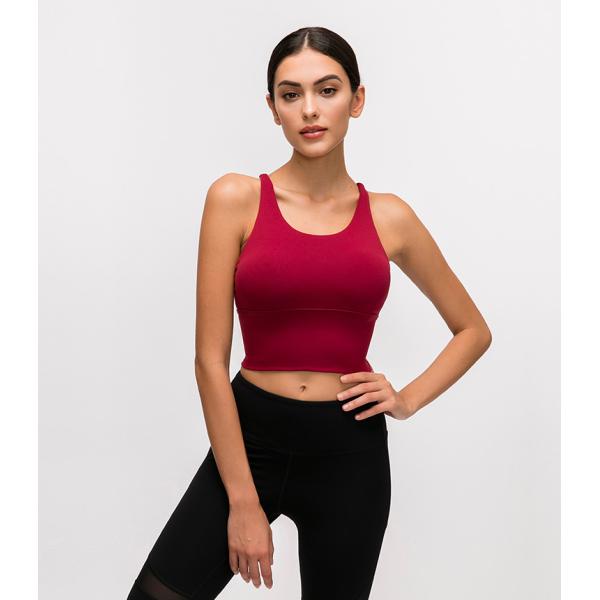 2021 popular Criss Cross Back  Yoga top Women'S  activewear Sports Fitness Bra