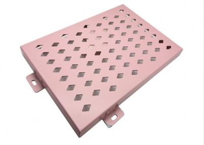 PVDF Coating Perforated Aluminium Facade Aluminum Curtain Wall Panels Customizable