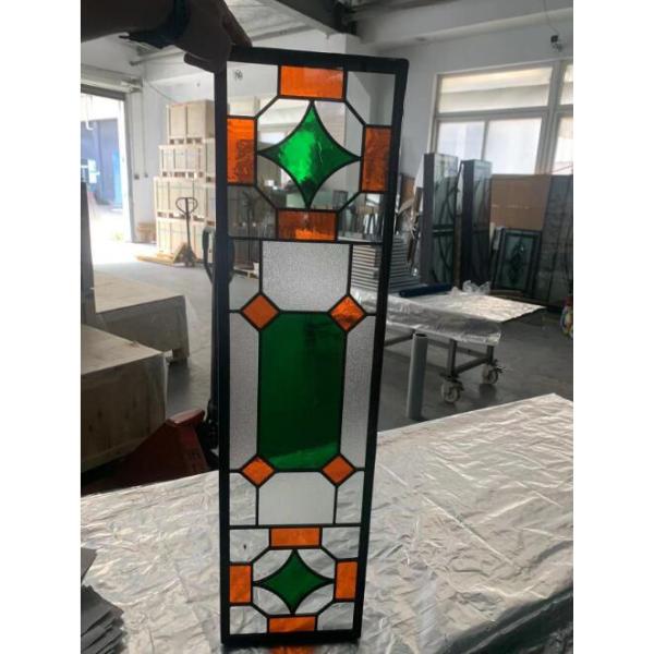Colored Door Glass Inserts For Sightlight Door And Transom