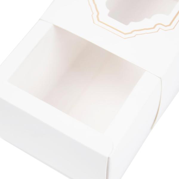 Custom Recyclable Kraft Paper Macaron Cookie Biscuit Packaging Box with Clear Window