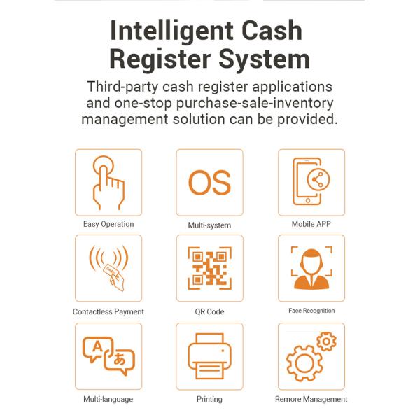 15 Inch Android Pos System Terminal All In One POS Dual Screen Touch Screen