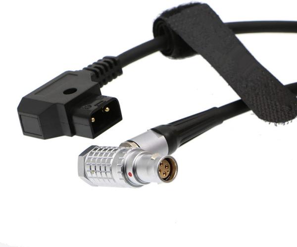 6 Pin Female D Tap To Lemo Cable , Red Epic Power Cable 0.75M Length