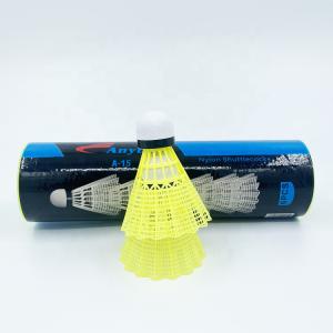 Premium Nylon Shuttlecock Training Balls For Indoor Outdoor Sport White Yellow