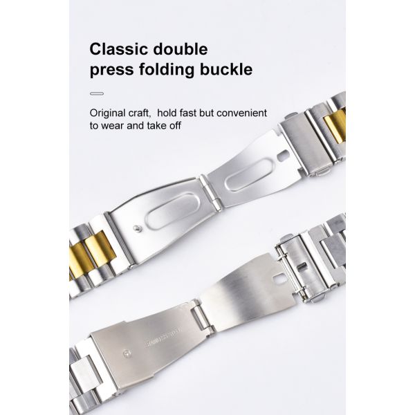 Durable Magnetic Stainless Steel Watch Band · Customizable Logo