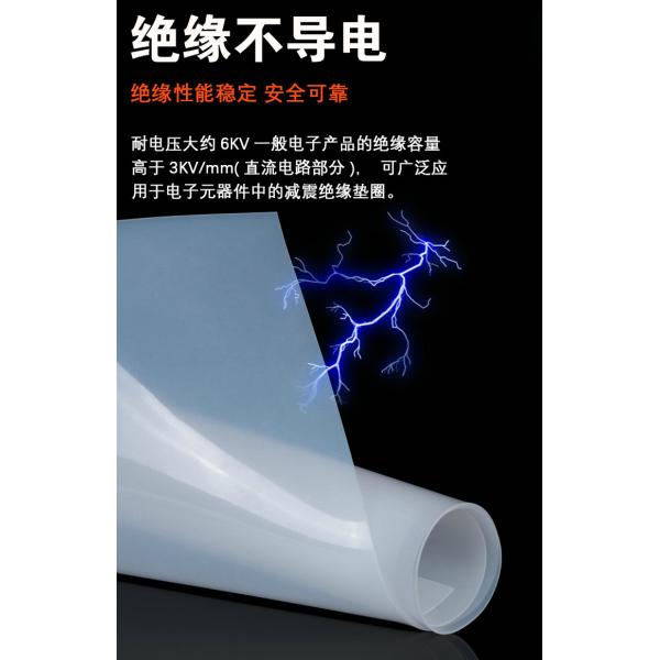 3mm Thick Silicone Rubber Sheet 7.5Mpa Tensile Strength -60°C to 260°C