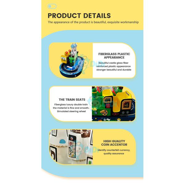 1Player Kids Ride on Toy Train Game Machine for Indoor Playgrounds