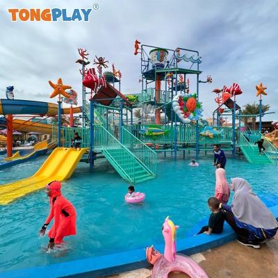 Summer Waterslide Fiberglass Playground Water Park Outdoor Entertainment