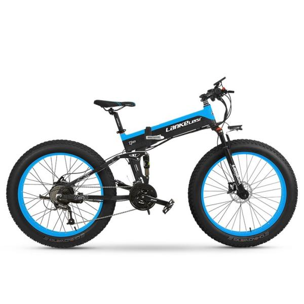 27 Speed 1000W Electric Mountain Bike Multi Functional 26 Inch Full Suspension