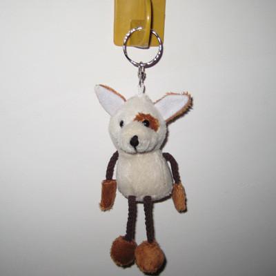 promotional stuffed plush dog toys keychain