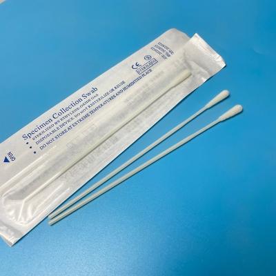Écouvillon de prélèvement d'échantillons en nylon floqué de 15 cm avec point de rupture à 30 mm