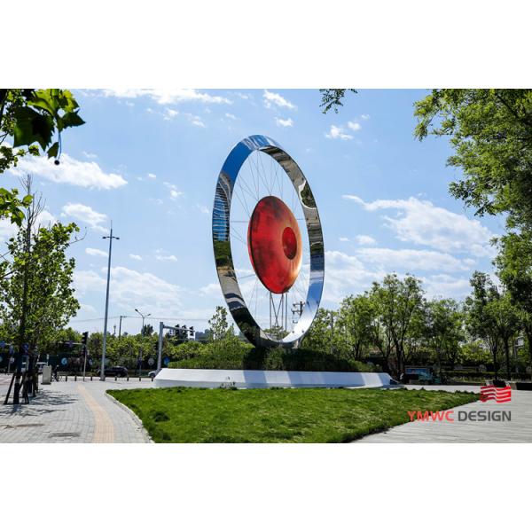 Stainless Steel Large Photoelectric Interactive Device for City Park Sculpture Square