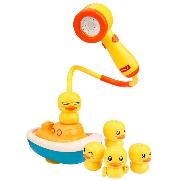 Gender-Neutral Summer Water Playing Toy Yellow Duck Electric Shower for 5-7 Years Old