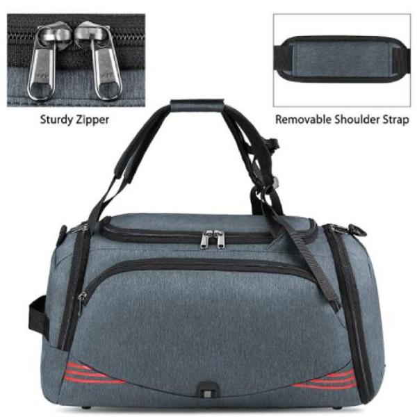 Large Hand Luggage Fitness Custom Sports Bags With Backpack Shoe Compartment
