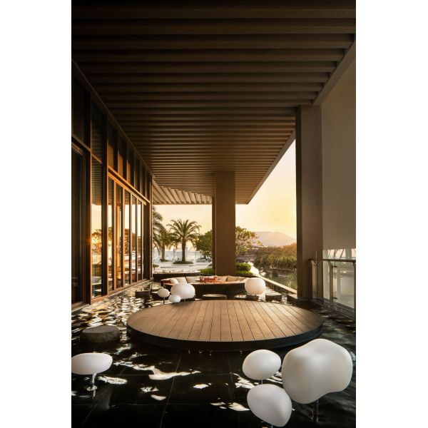 Mobilier de villa résistant aux hautes températures, restaurant créatif en MDF, banc d'assise