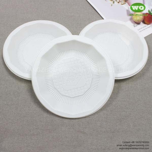6789 inch starch-based plastic plate  eco-friendly reusable plastic plates made of corn starch