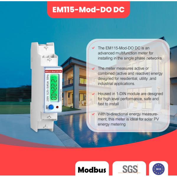 EM115-Mod-DO DC 5 45 A Modbus Control Output Remote Digital Display and MID Certificate