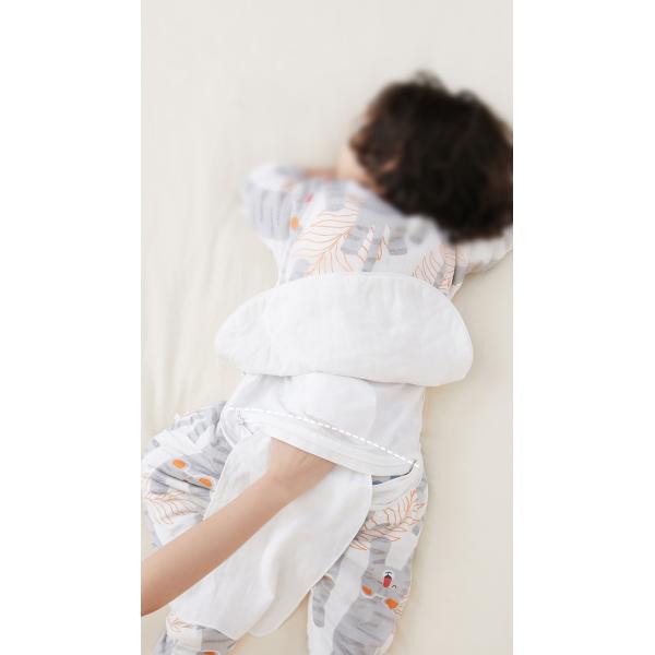 Разнослоистый крепируйте четырехслойную Striped ткань марли Swaddle крышка ухода одеяла