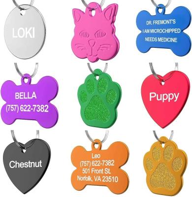 Custom Logo Personalized Dog And Cat Tags 50*30mm Polishing