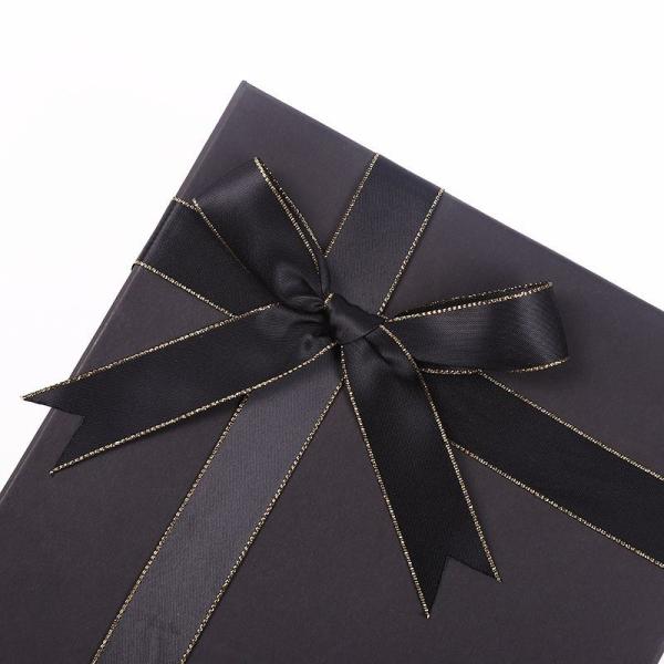 Black Gift Packaging Paper Jewelry Boxes For Necklace Ring Bracelet Watch Eco Friendly
