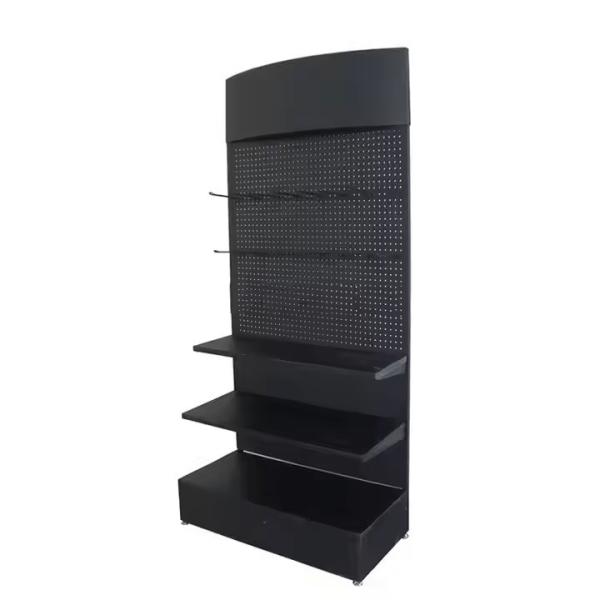 Heavy Duty Grocery Store Display Racks Trade Shows Powder Coated Wall Mount Gondola Shelving