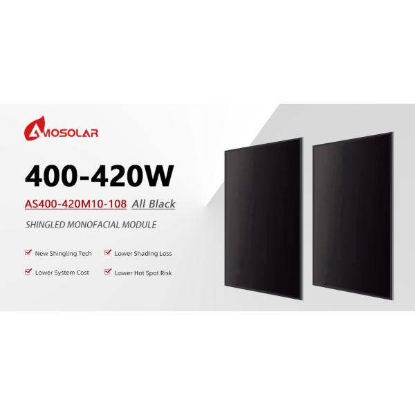 Amosolar Solar 400w Shingled Solar Panels Connector MC4 Compatible Connector For Your