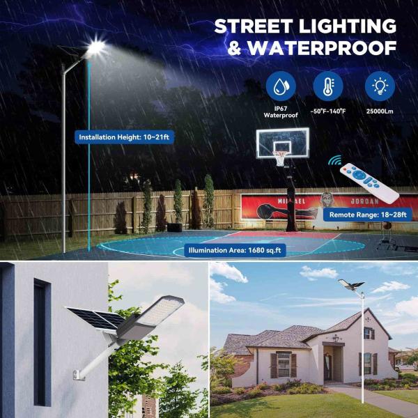 180W  Efficient and Reliable Illumination Outdoor Solar LED Street Light Featuring IP67