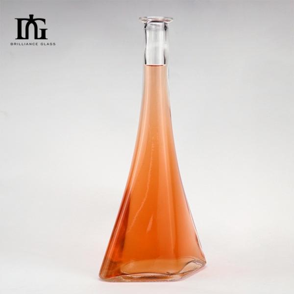 Acceptable OEM/ODM 500ml 700ml 750ml Clear Glass Liquor Whisky Vodka Gin Rum Brandy Bottle