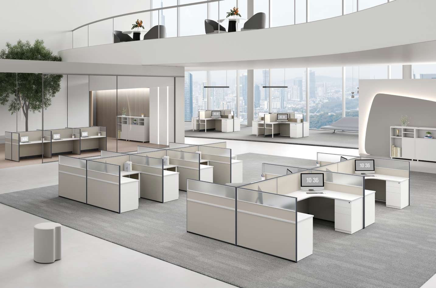 P40NA Panel Workstation-Benches