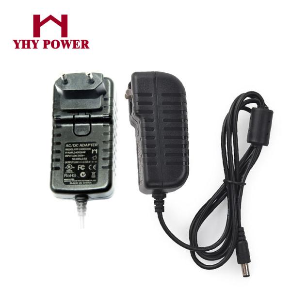 Interchangeable 12V 2000MA 24W Switching Power Supply Adapter With 3 Years Warranty