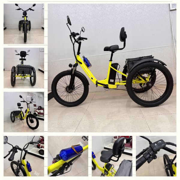 Scooter de movilidad de 3 ruedas estable y seguro con asiento individual para el ocio familiar